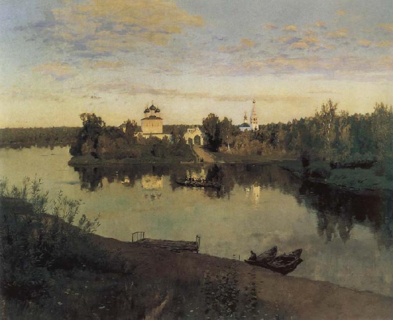 Isaac Levitan Evening Bells oil painting picture